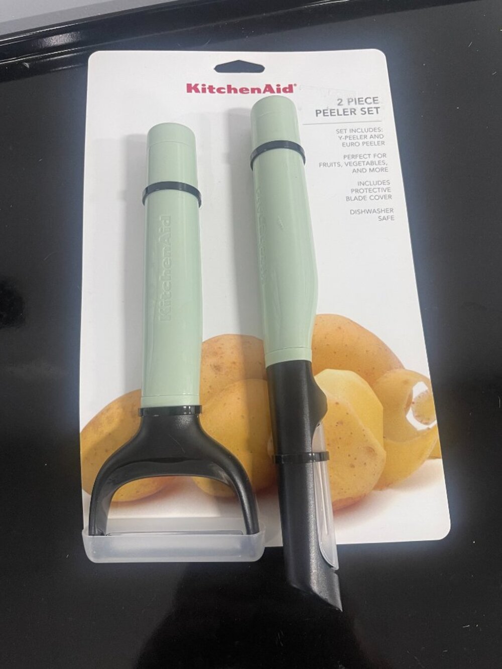 KitchenAid Pistachio Green 2 Piece Peeler Set New